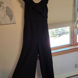 Iz Byer Black Ruffled Jumpsuit